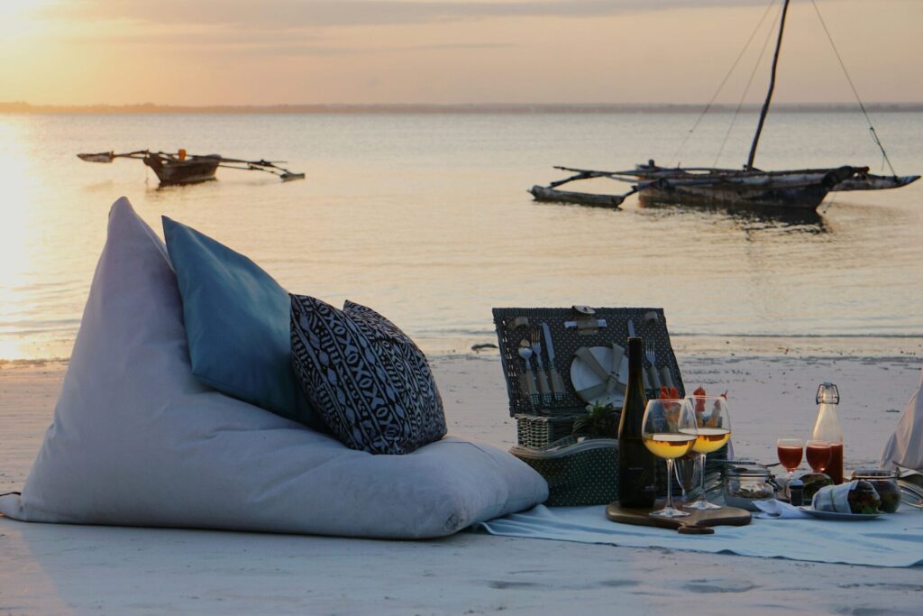 Zanzibar beach scene, Tanzania